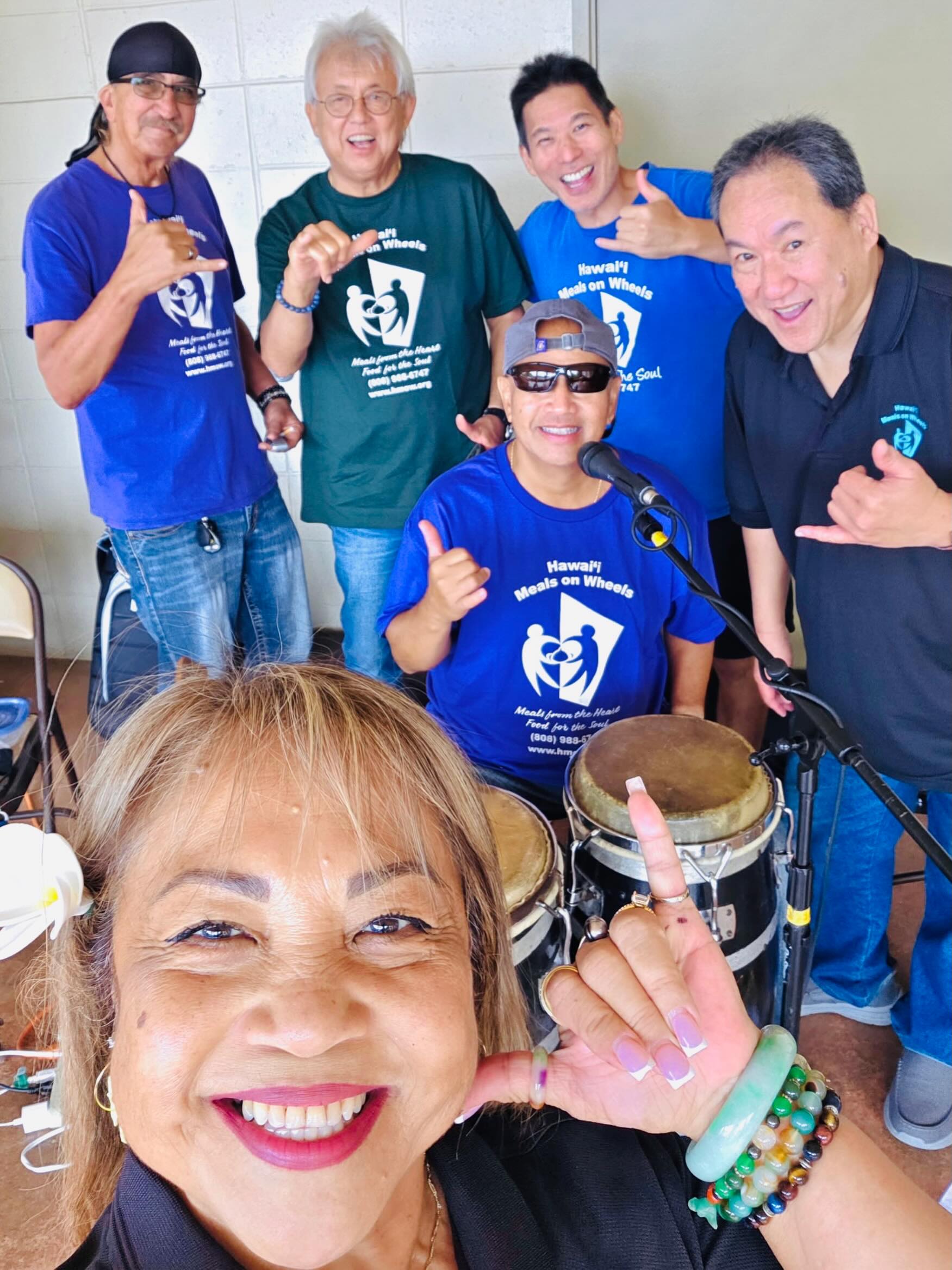 Our very own HMOW Band!
Such a successful Ohana Feast Pack Fundraising event this past Saturday! 
Always throw the “Shaka”!🤙